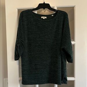 Max Studio Forest Green Knit Top